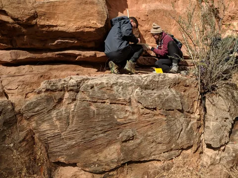 Geology class on Sedona red rock